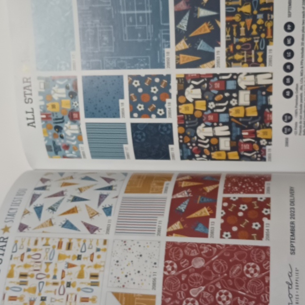 3/$15 Paper Crafting Moda Piece Fabric Catalog - Picture 11 of 16